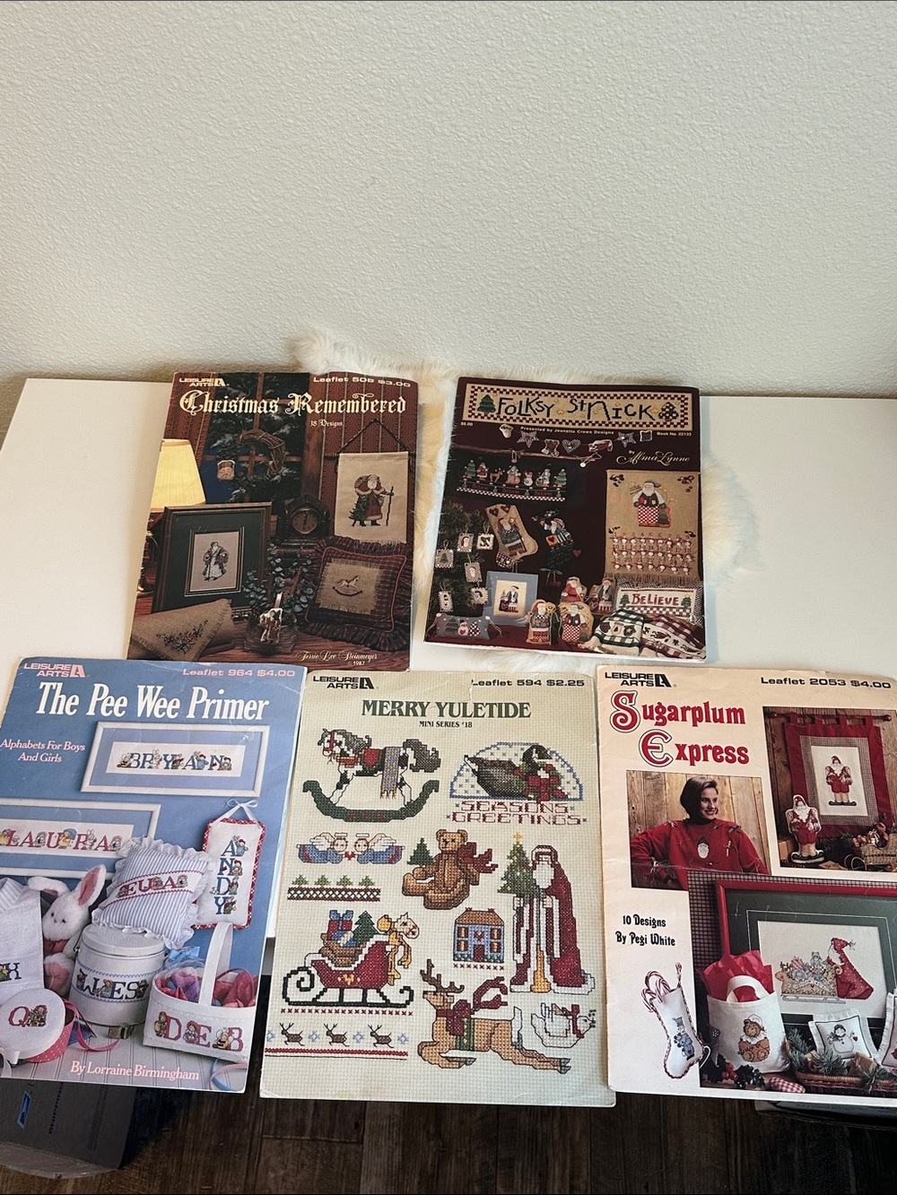 Vintage 80s & 90s Cross Stitching Pattern Leaflets